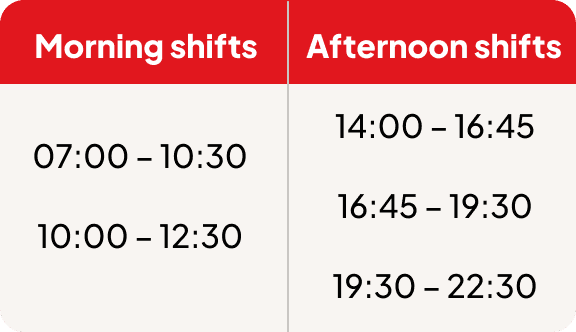 nl runner eng shift times 1753946626